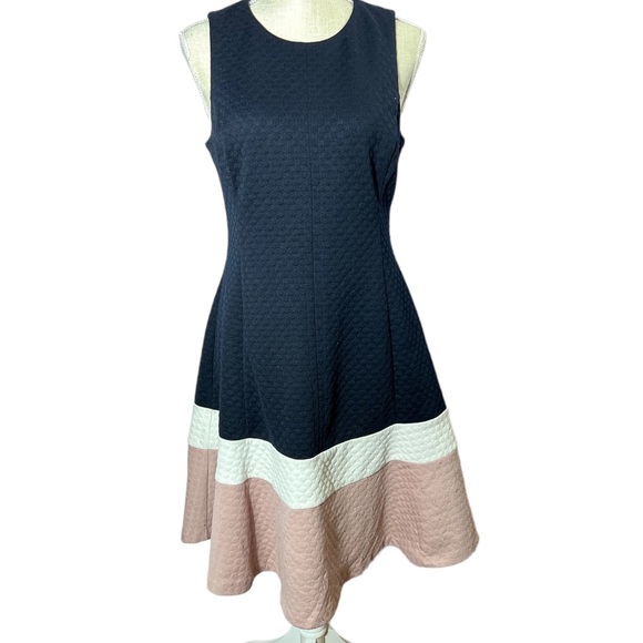 New “Eliza J” Colorblock Textured Knit Dress - Picture 5 of 14